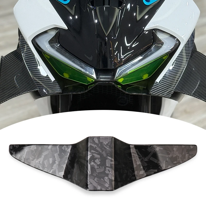 

Motorcycle Carbon Fiber Front Fairing Winglets Aerodynamic Wing Shell Cover Protection Guards Kit For 675SR-R 675SR 675 SRR