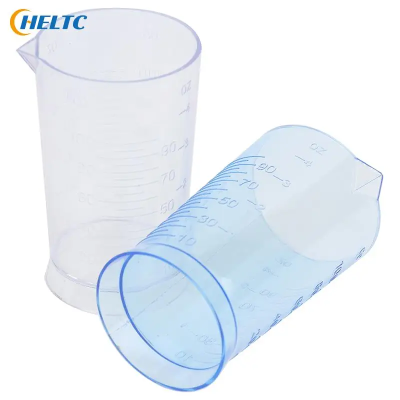 50/100/250ml Plastic Graduated Measuring Cup Liquid Container Epoxy Resin Silicone Making Tool Transparent Mixing Cup