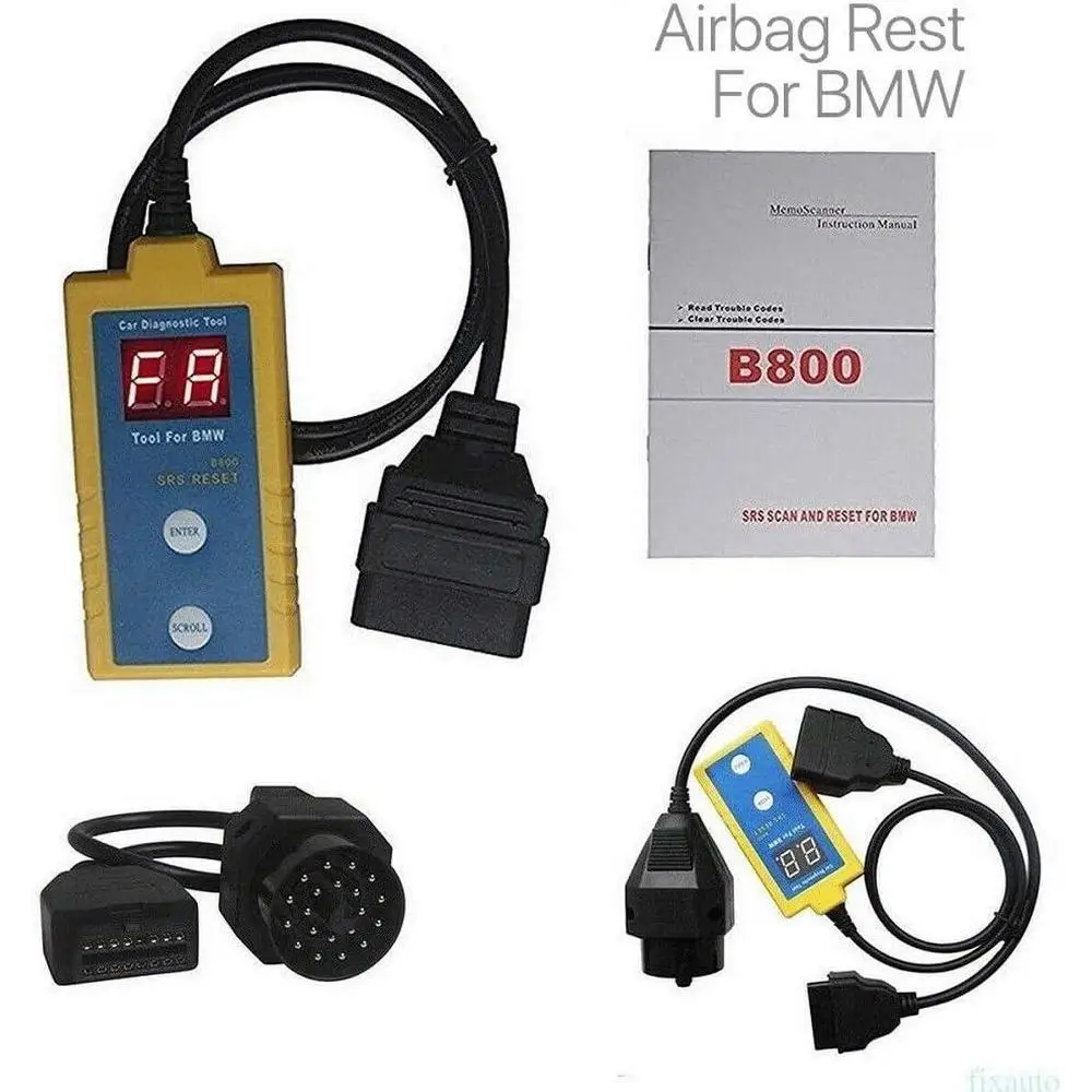 20Pin Airbag SRS Reset Scanner OBD2 Diagnostic Tool Scanner & Reset Tool For BMW E36 E46 E34 E38 E39 Z3 Z4 X5 B800