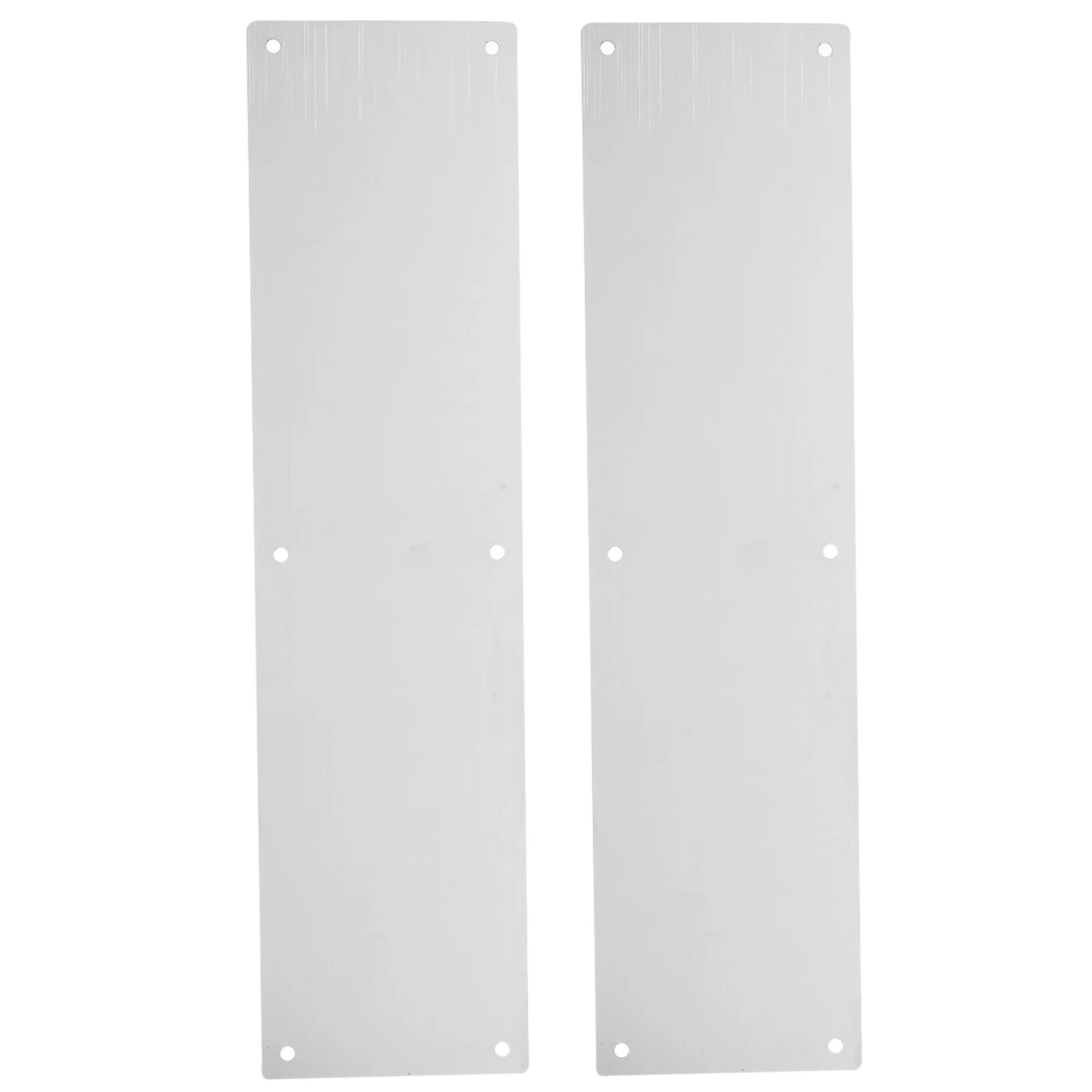 

1 Set Stainless Steel Kick Plate Durable Metal Protector Decorative Kickboard For Interior Exterior Doors Easy Install Door