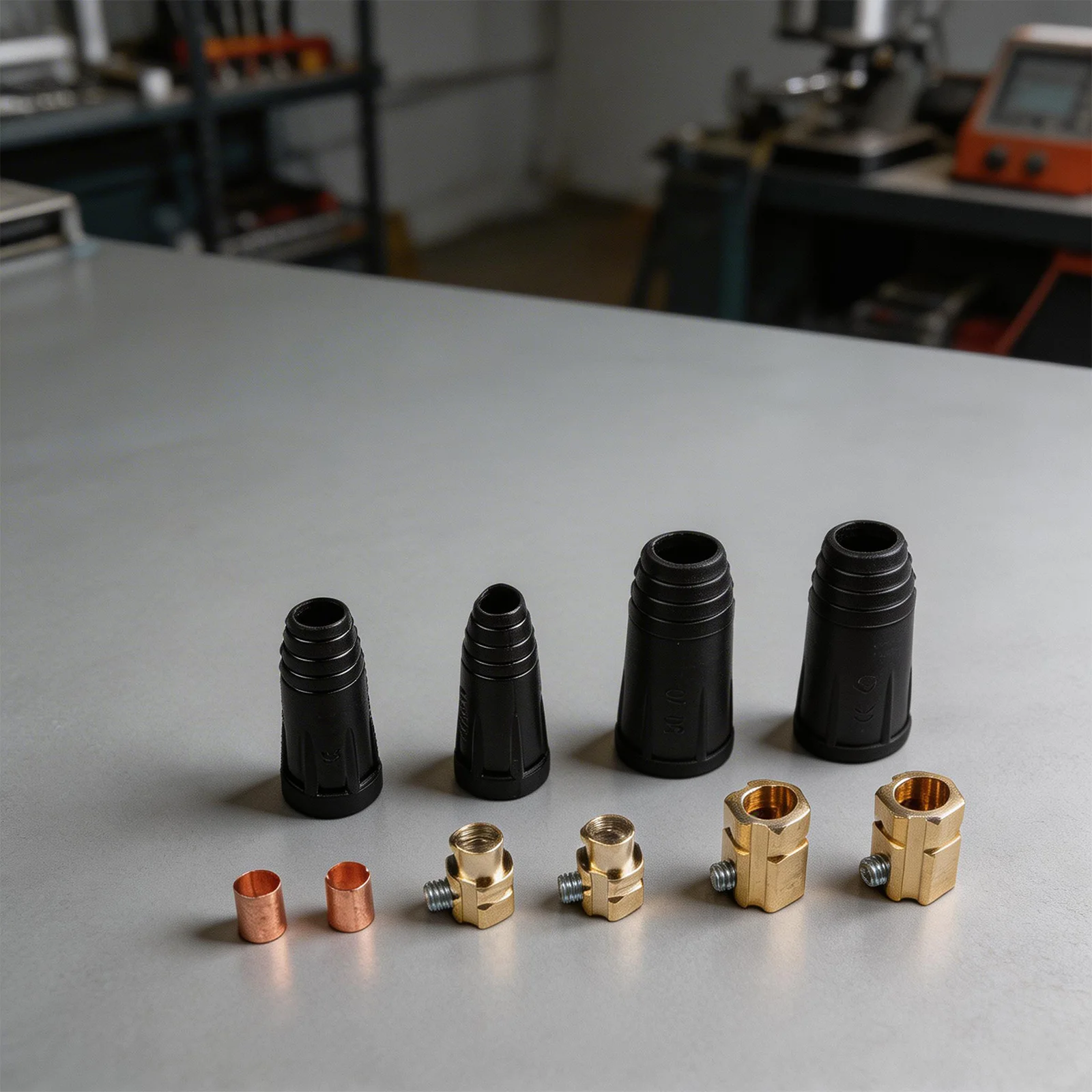 2 Pieces TIG Welding Cable Quick Connectors DKJ35-50 315A Male Female for Stable and Secure Welding Operations