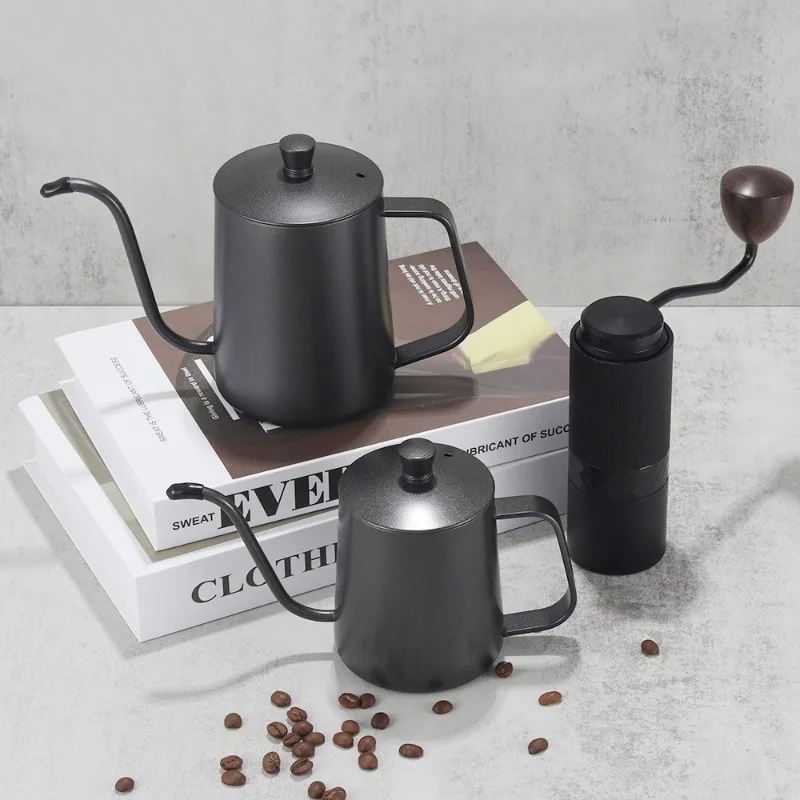 

350ML/600ML Pour Over Coffee Kettle Long Gooseneck Kettle Spout Coffee Pots Drip Coffee Maker Kettle Stainless Steel Cafe Pot