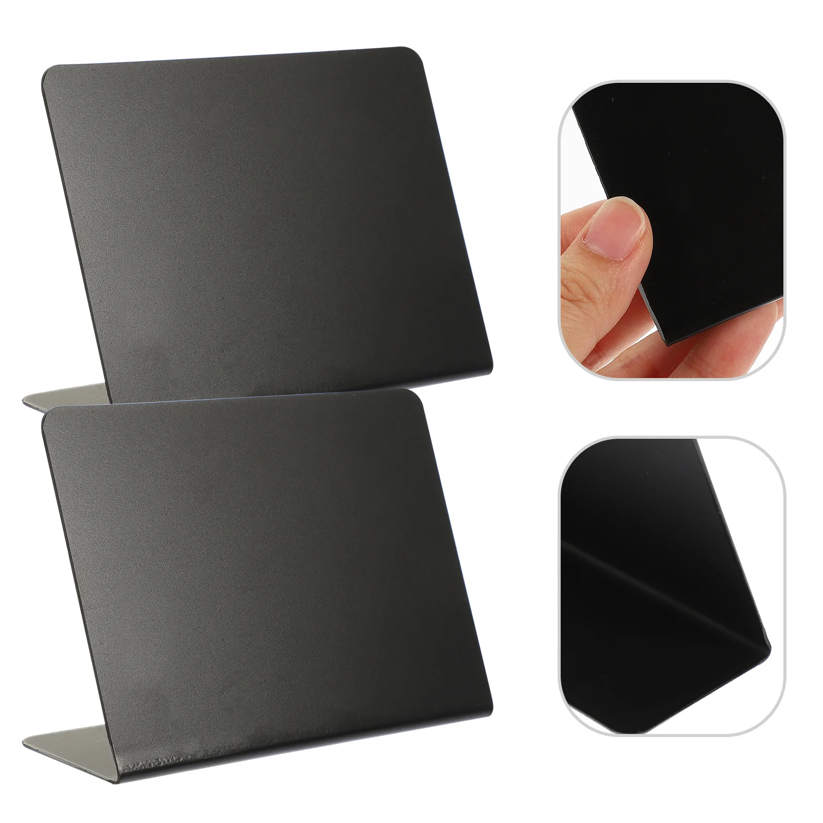 10Pcs V Shaped Chalkboard Signs High Grade Acrylic Desktop Message Boards Reusable for Office Home Cafe Menu Display