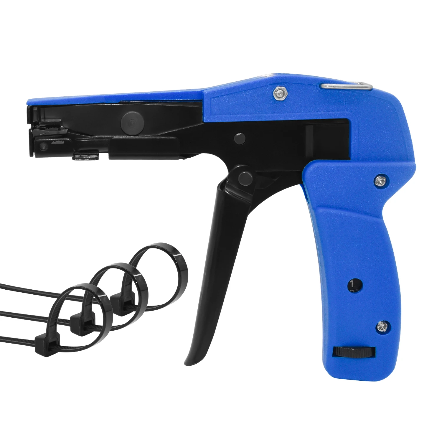 600 A/800 A Kabelbinderpistole, Kunststoff-Nylon-Kabelbinder-Befestigungs- und Trennbinder-Werkzeug, geeignet für Kabelbinder mit einer Breite von 2,2–4,8 mm – Detail 1