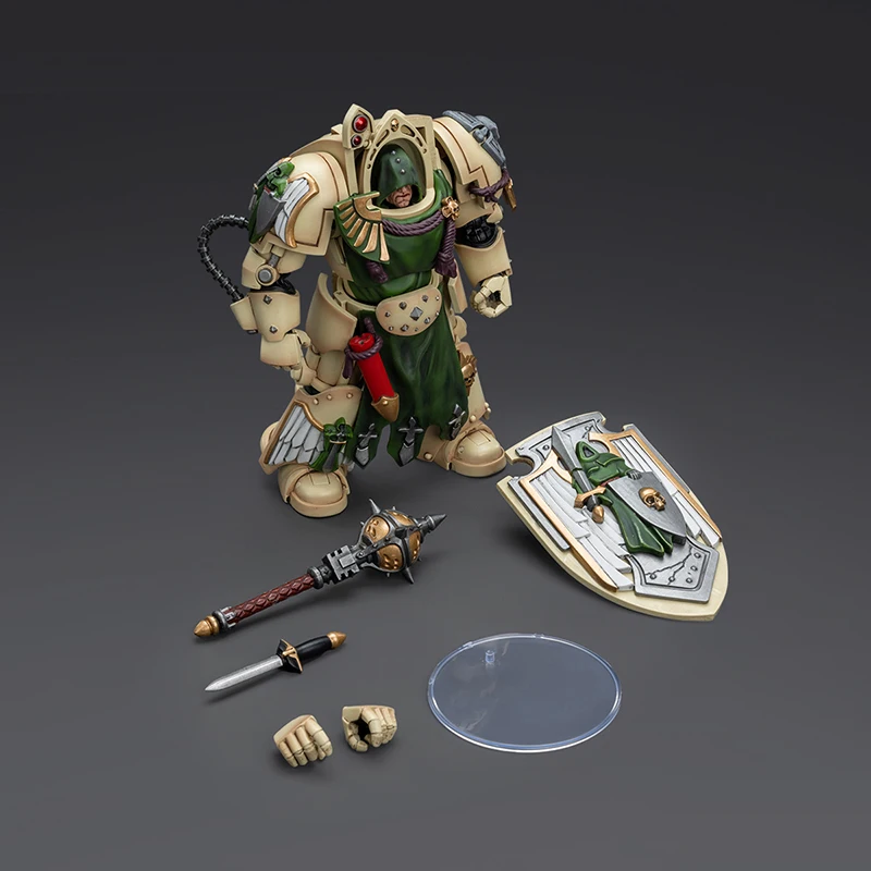JOYTOY Warhammer 40K Dark Angels Deathwing Knight avec Mace of Absolution 1 figurine 1:18, modèle de Collection cadeau