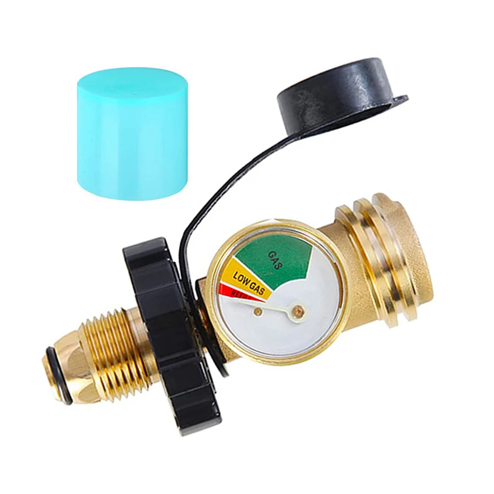 

Adapter Gauge Camping Propane Tank Gauge Gas Converter Valve Level Indicator Stove Small Gas Tank Converter Furnace Outdoor