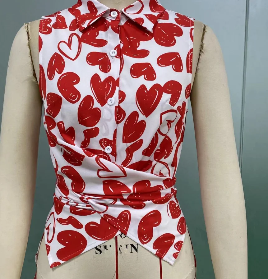 

Sleeveless Shirt for Women Wear 2025 Summer Female Daily Clothing Temperament Women's Fashion Lace Up Elegant Slim Shirt Top