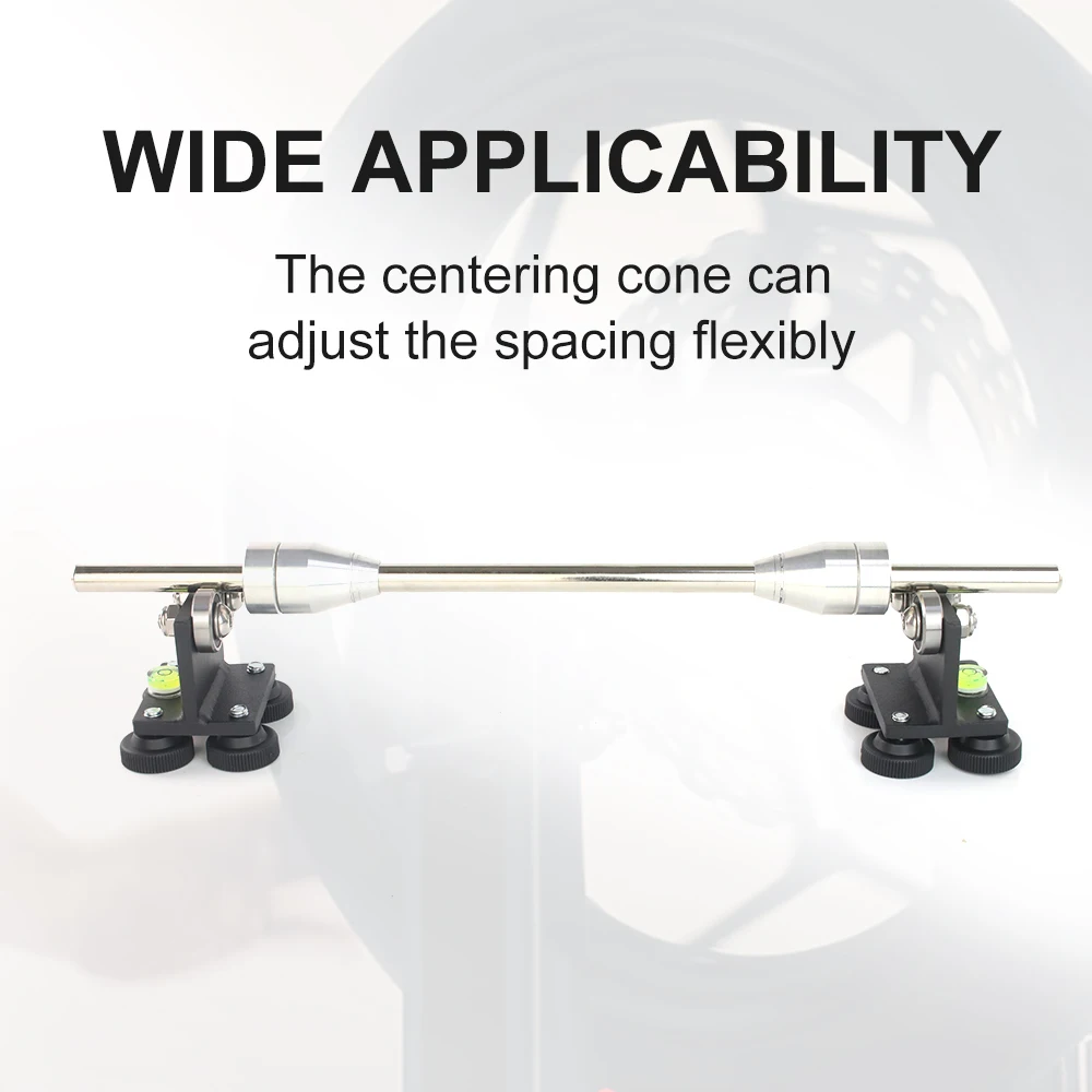 

1 Set Motorcycle Wheel Balancer Portable Tire Balancing Tool Motorbike Tire Balancer Turning Adjustable with Centering Cones