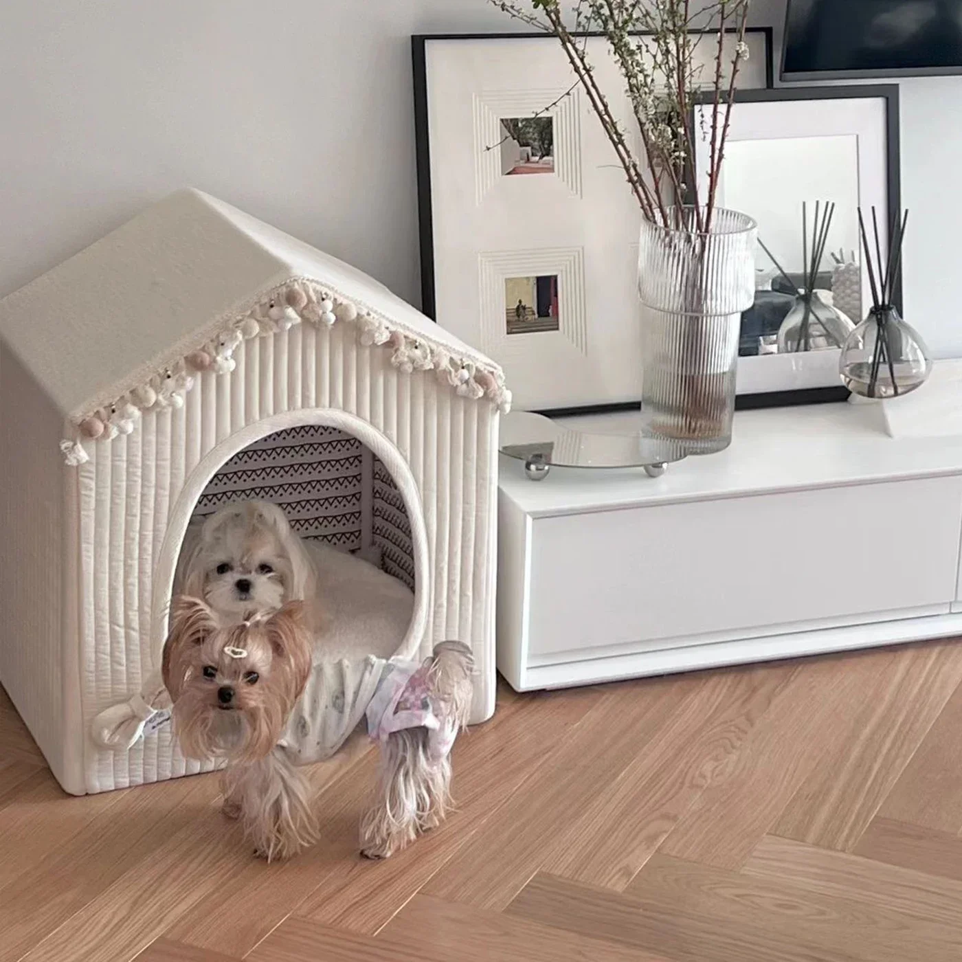 Petman-tienda para perros pequeños, Internet maltés, celebridad, perrera cerrada cálida para invierno, Villa extraíble