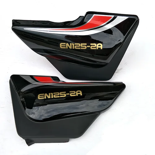 Paneles laterales de motocicleta para HJ125 EN125-2A juego de cubiertas laterales de Suzuki Haojue Qingqi Haojin EN 125cc cubiertas de plástico rojo azul negro