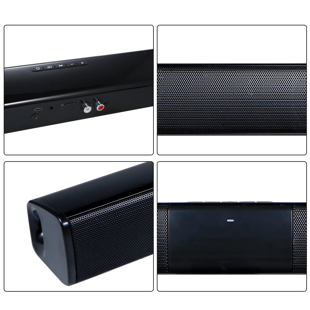 Kolumnowy soundbar do telewizora Głośnik Bluetooth z radiem FM Zdalny kabel audio do mobilnego projektora PC