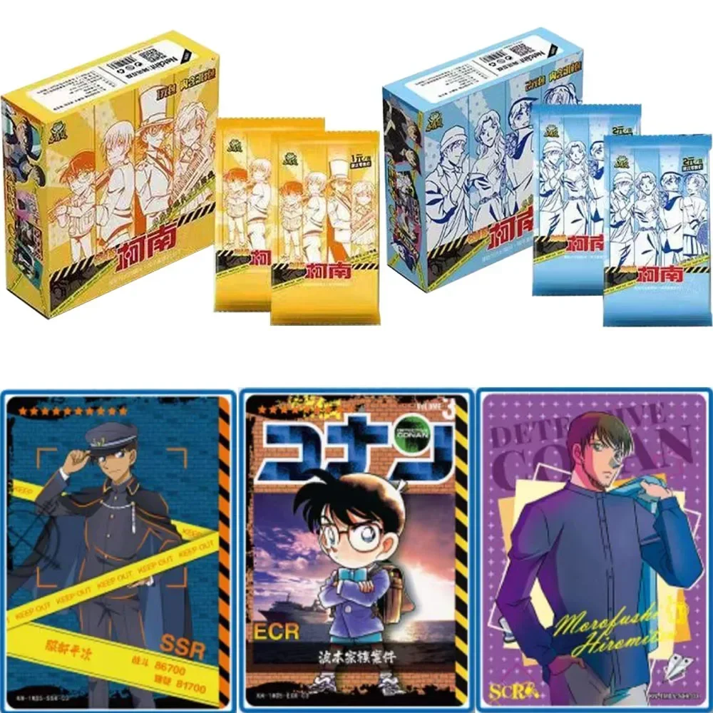 Famous Detective Conan Card Rare Multicolor Hot Stamping PTR Black Flash SSR Card Collector\'s Edition Card Children\'s Toy Gift