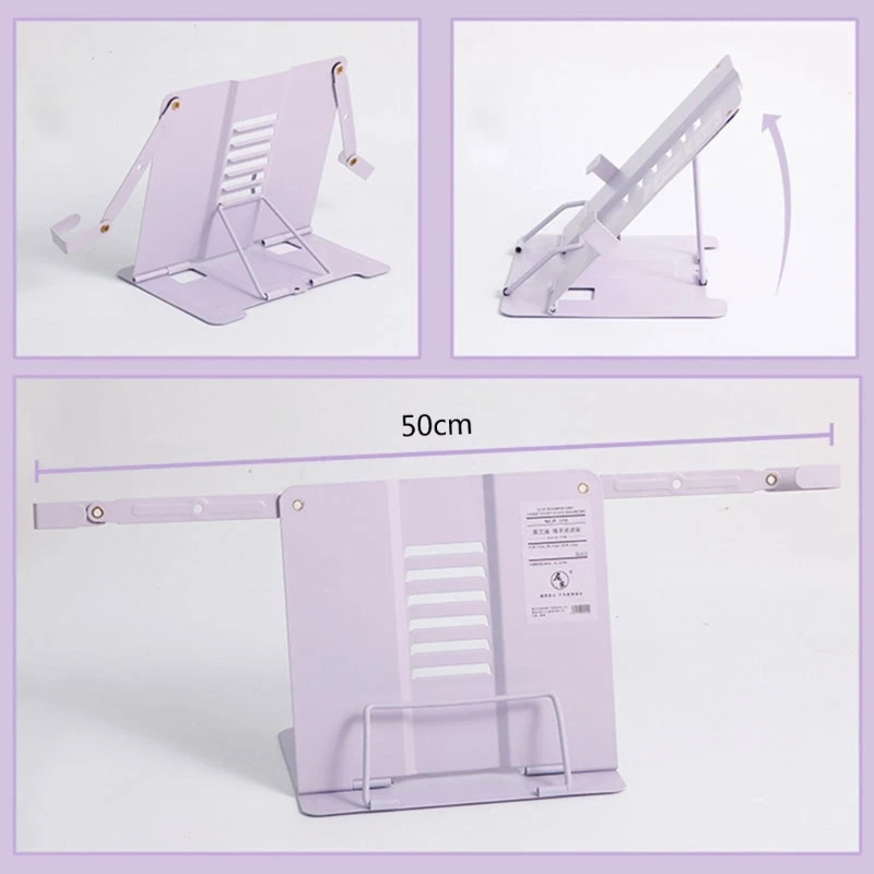 Металлическая подставка для книг, регулируемая подставка для чтения книг, подставка для чтения, складной настольный держатель для книг, сверхпрочная подставка для чтения книг