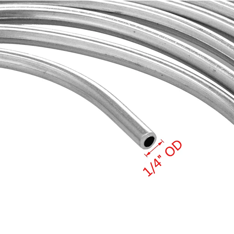 Upgraded 25ft Zinc Nickel Brake Line Kit 1/4