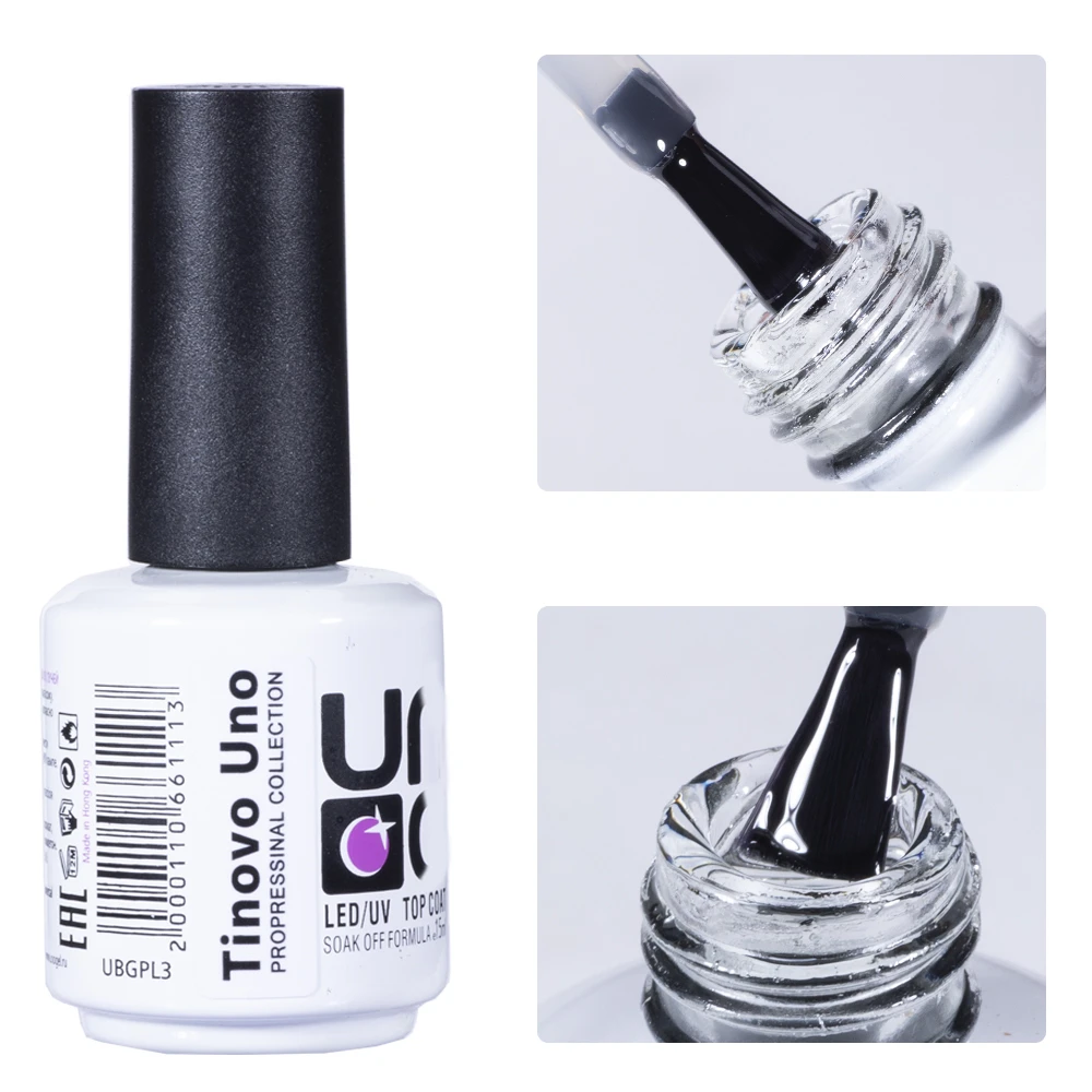 Tinovo ยางเคลือบเจลทาเล็บ UV 15มล. เคลือบเจลทาเล็บแบบกึ่งถาวร