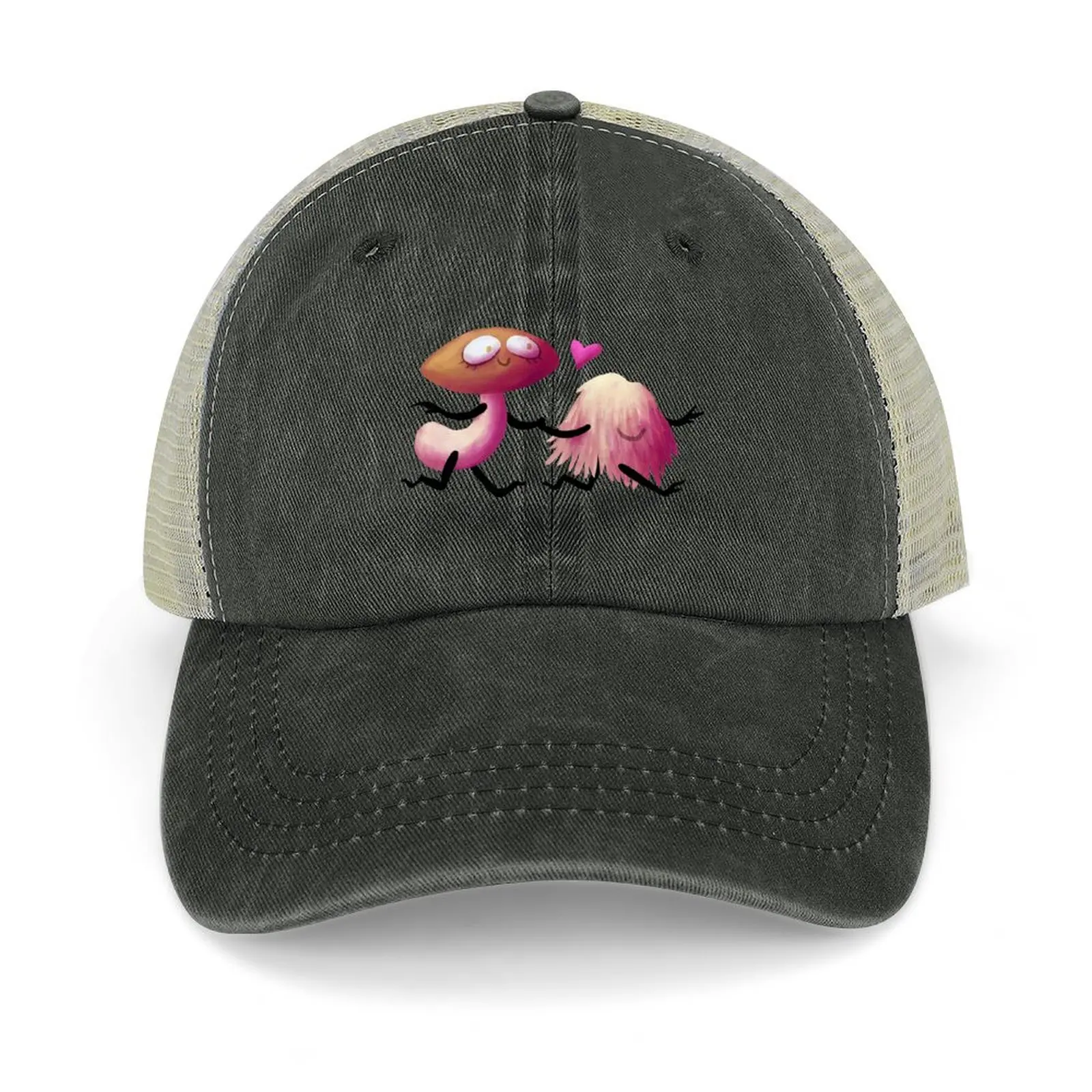 

Mushrooms in Love Baseball Cap Icon hard hat Funny hats fishing hat Mens Caps Women's