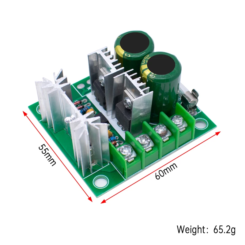 PWM DC motor governor pump 12V-40V stepless speed regulation switch module 10A external potentiometer