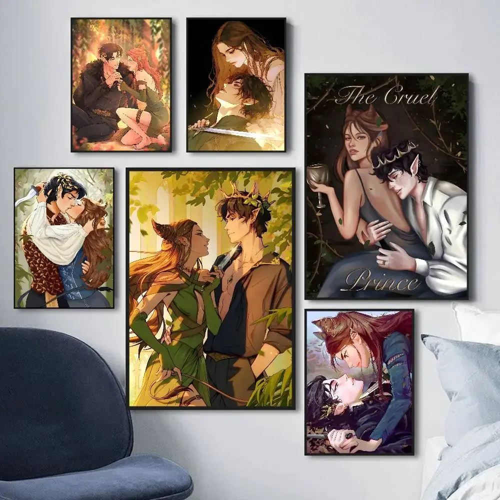 الأمير القاسي J-Jude وC-Cardan DIY ملصق لاصق ورق أبيض يطبع الملصقات الفنية خمر اللوحة الزخرفية #2