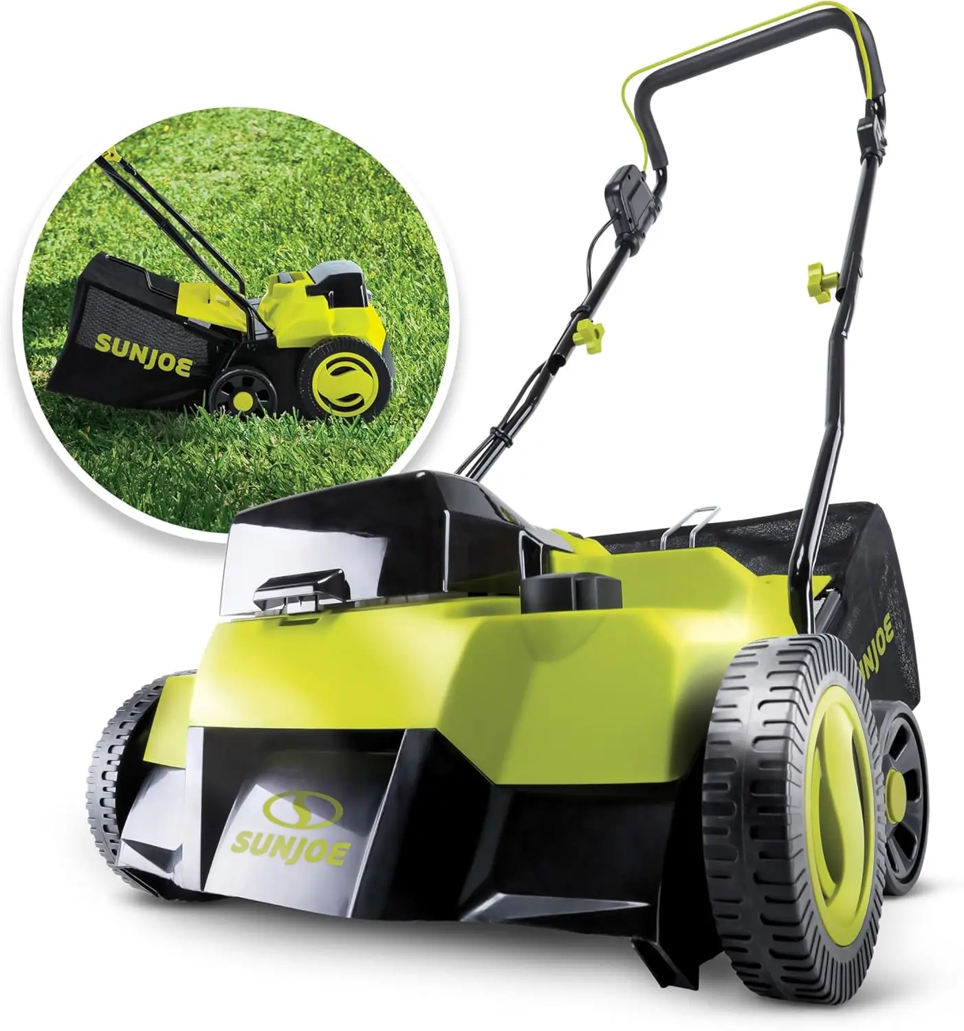 Scarifier and Dethatcher Kit, 5-Depth Positions, 15-inch, Brushless Motor, w/ 2 x 24-V 4.0-Ah Batteries and Dual Port Charger