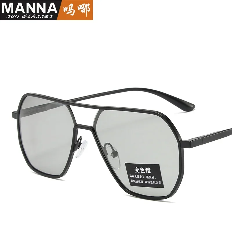 نظارات شمسية مستقطبة شخصية للرجال، نظارات شمسية مربعة مضادة للأشعة فوق البنفسجية، نظارات Tiktok Net Red