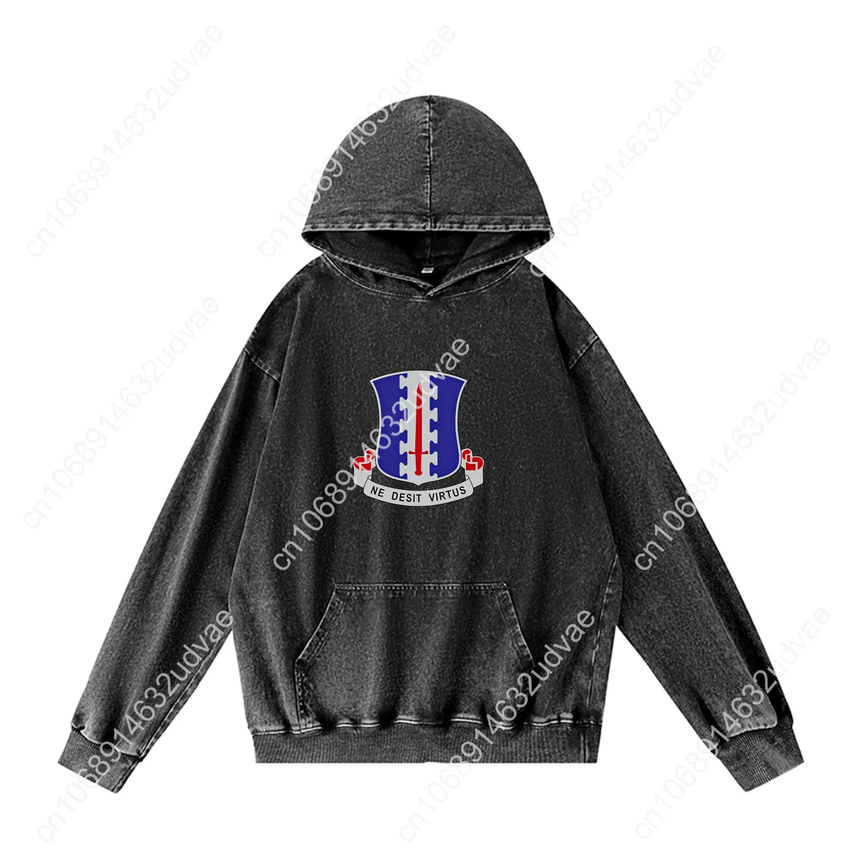 187e Infanterie Regiment Hoodies Retro Sweatshirt met capuchon Man Vrouw Tiener Vintage Pullover Sweatshirt met op maat gemaakte tops