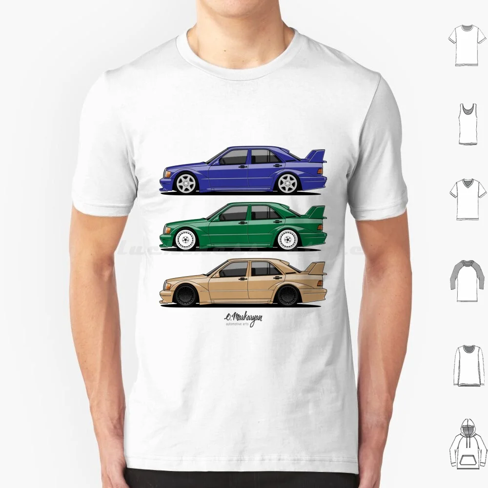 190e Evolution Ii T Shirt Cotton Men Women DIY Print Car Auto Automotive Vehicle Motors Evolution Ii Dtm Retro Germany 190 Evo