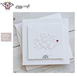 Piggy Craft metal cutting dies cut die mold Flower hedgehog Scrapbook paper craft knife mould blade punch stencils dies