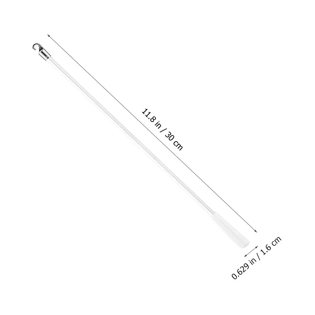 2Pcs Long Window Blind Stick 12 Inch Fiberglass Blind Tilt Wand with Hook for Light Control Temperature Adjustment Easy Assembly
