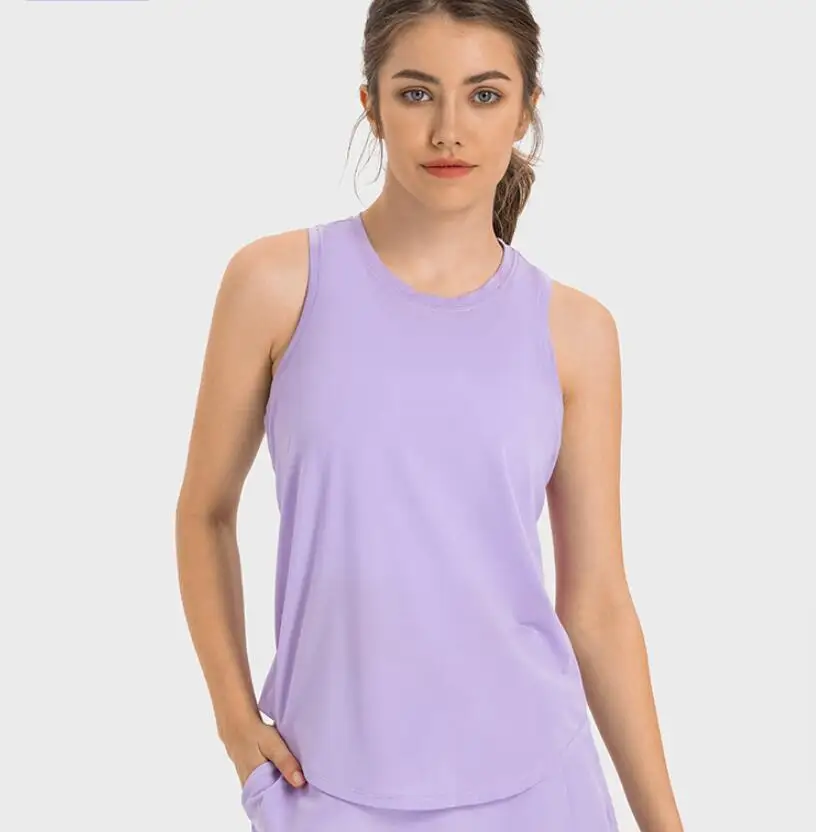 Tops de regata esportiva sem mangas para mulheres, monocromático, colete casual, verão, XS4, S6, M8, (L10), XL12)