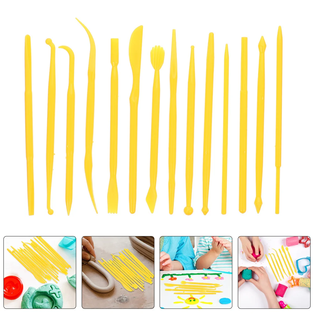 

14pcs Clay Tools Kit Pottery Sculpting Tool Diy Manual Cutter Set For Polymer Air Dry Clay Crafting Pottery Carving Tools
