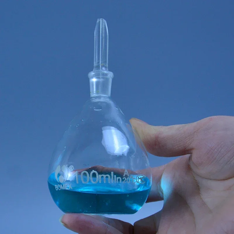 5ml to 100ml Glass pycnometer, specific gravity bottle, picknometer for Lab Glassware With glass plug e