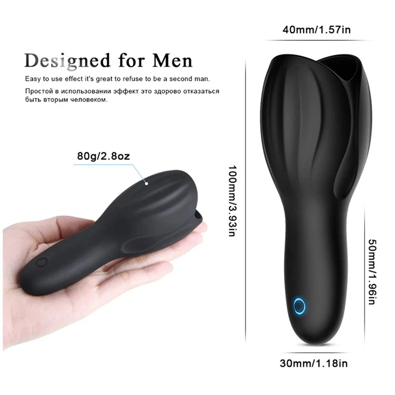 Exerciser Glans Stimulater Massager Penis Delay Trainer Mens Vibrator Male Masturbator Equipment Sex Toys For Men Adult Male