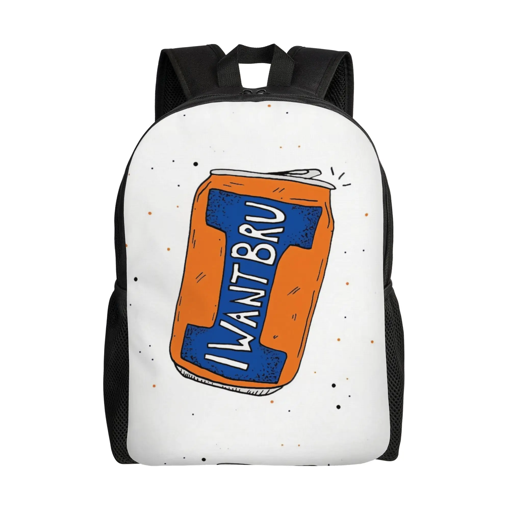 

Рюкзак iIrn Bru I WANT BRU с иллюстрацией, мужской, повседневный, большой вместимости, школьный, к началу учебного года