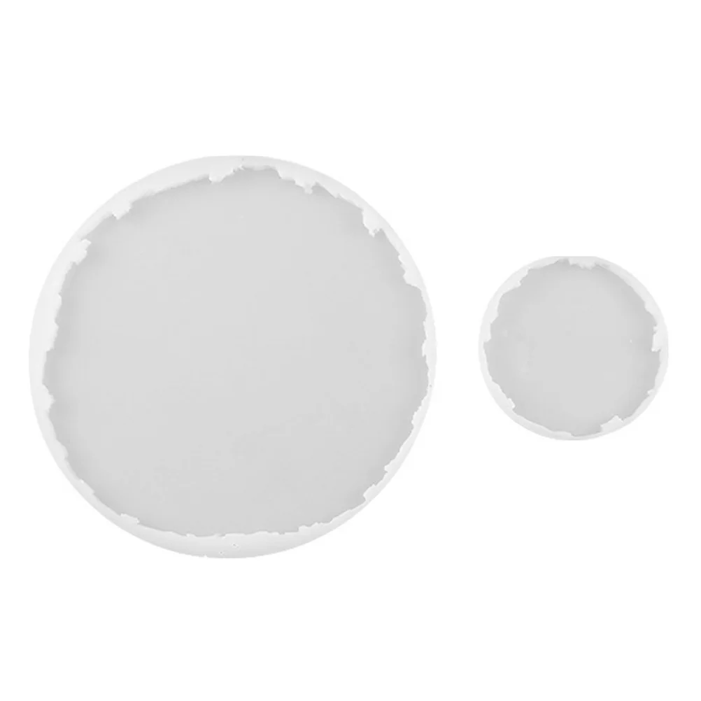 

2 pcs Wooden Grain Cup Mat Mold Desk Coasters Silica Transparent Gel DIY Tool Silicone Jewelry Craft Epoxy Resin Casting Mold