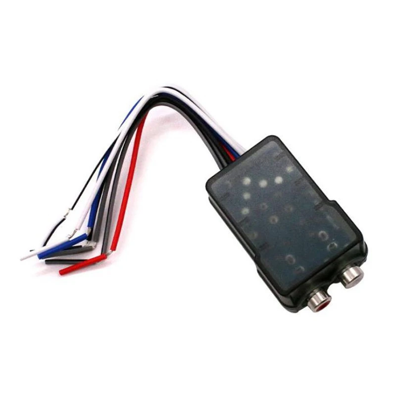 하이 레벨 스피커 신호-로우 레벨 RCA 어댑터, 카 오디오, 하이-로우 서브우퍼 오디오 변환기