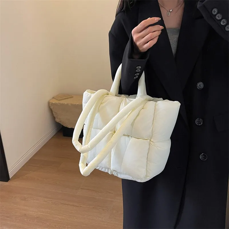 Winter For Women Space Cotton Handbag New Casual Women Shoulder Bags Down Fashion Female Clutch Handbags Purse Bolsas Sac