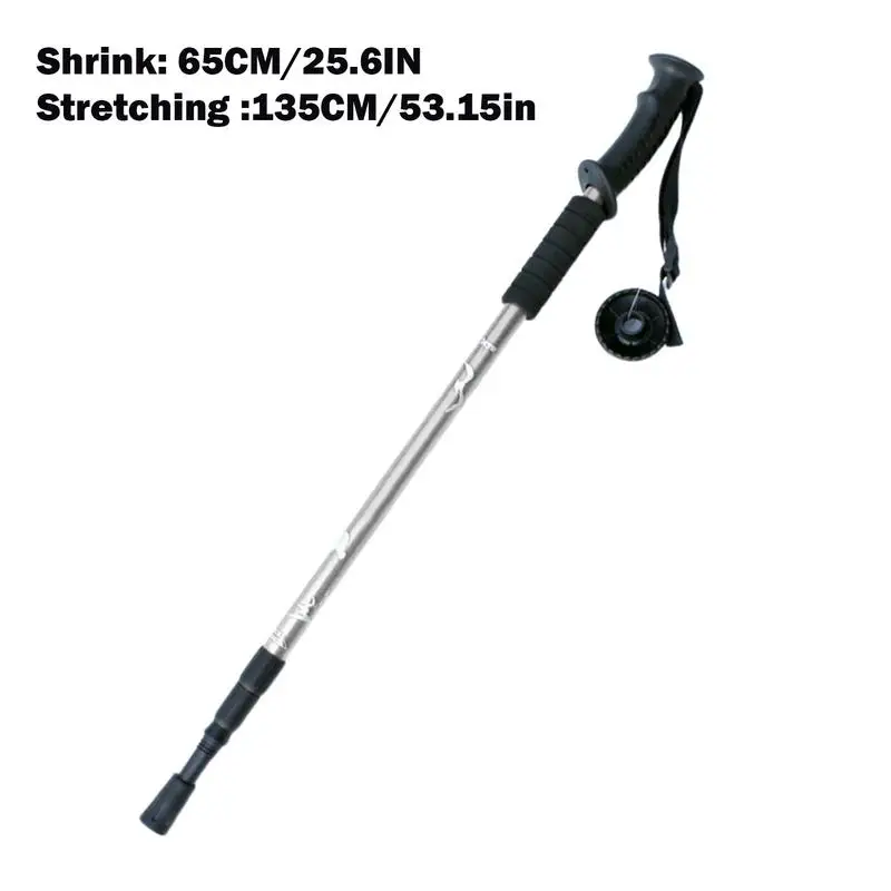 Trekking Stick Telescopic Walking Cane Anti Shock Stick Trekking Gear Portable Mobility Aid For Women Men Hiking Camping