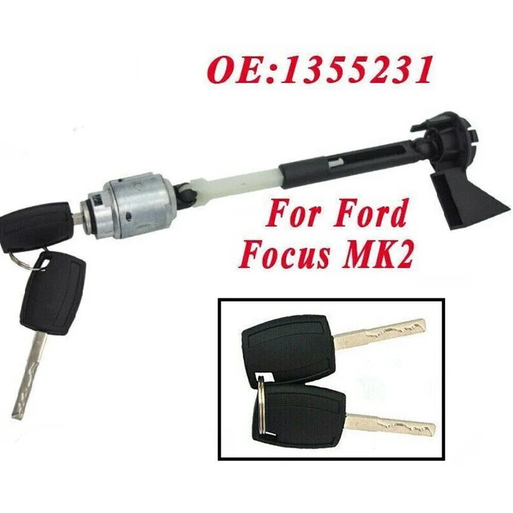 Front Bonnet Hood Release Lock Assembled Repair Kit Latch with 2 Same Keys for Ford Focus MK2 2004-2012 4M5AA16B970AB