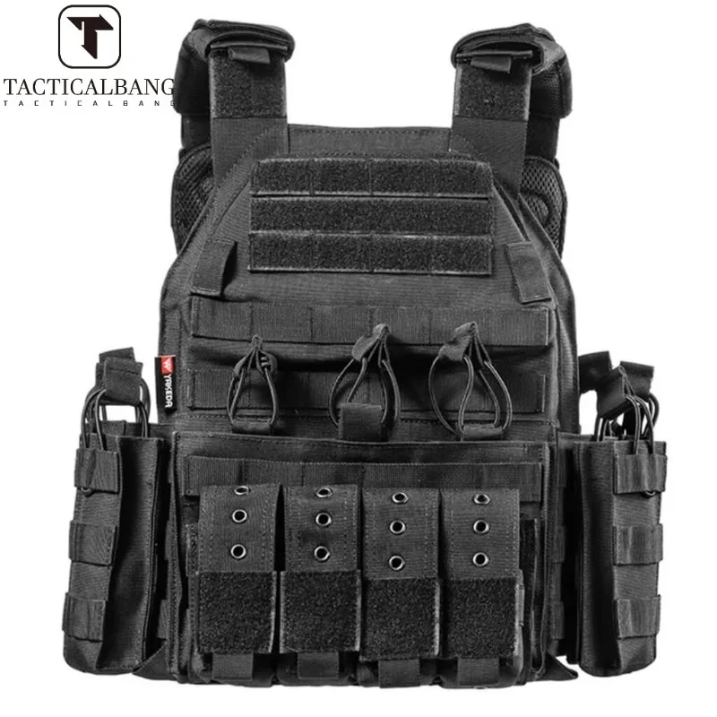 

Tacticalbang Modular Tactical Vest Plate Carrier Vest Black Outdoor Hunting Vest