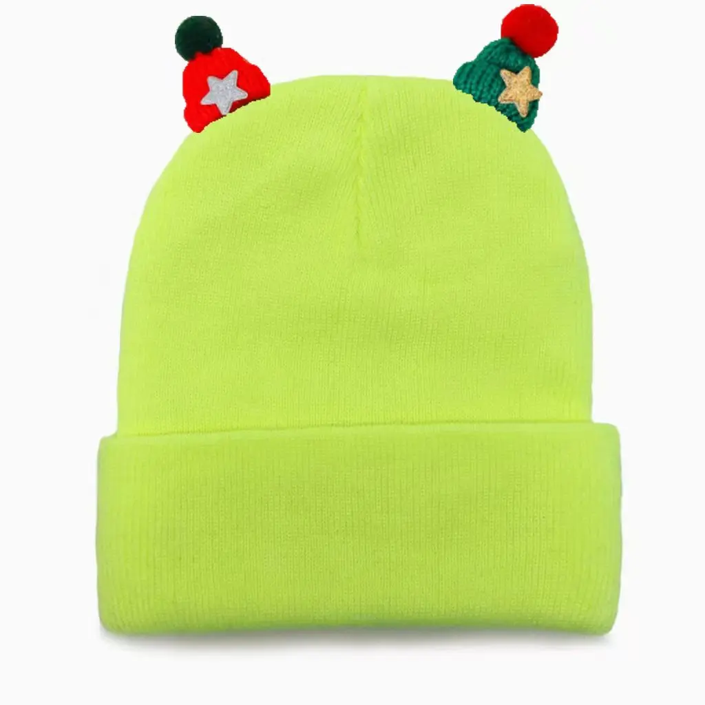 

Christmas Hat Hugger Toque Cap Stocking Head Watch Woolen Men Women Cold hip-hop Street Children Knitted Outdoor 8M39