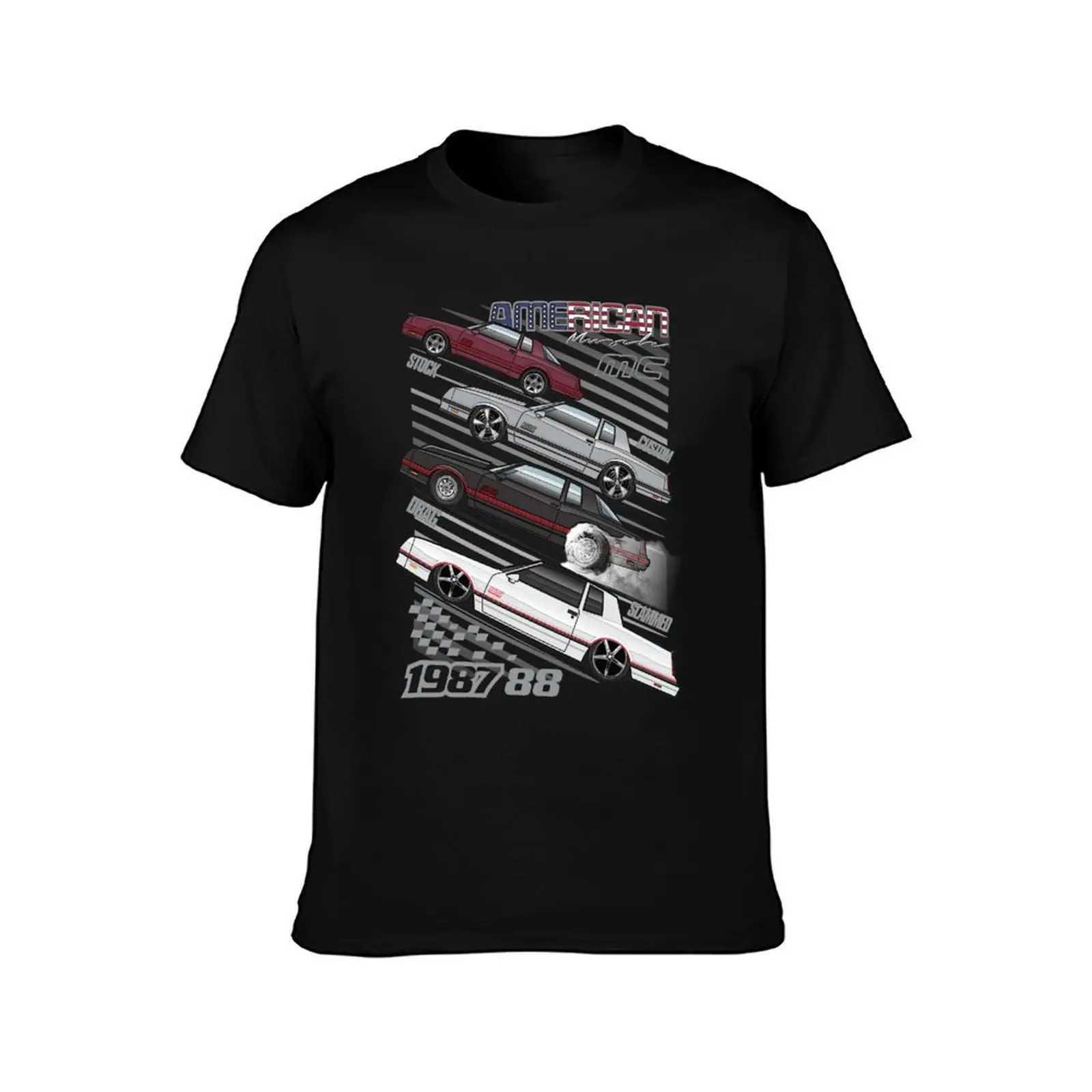 Monte Carlo Stances T-Shirt Basic Regular Fit Casual T-Shirt