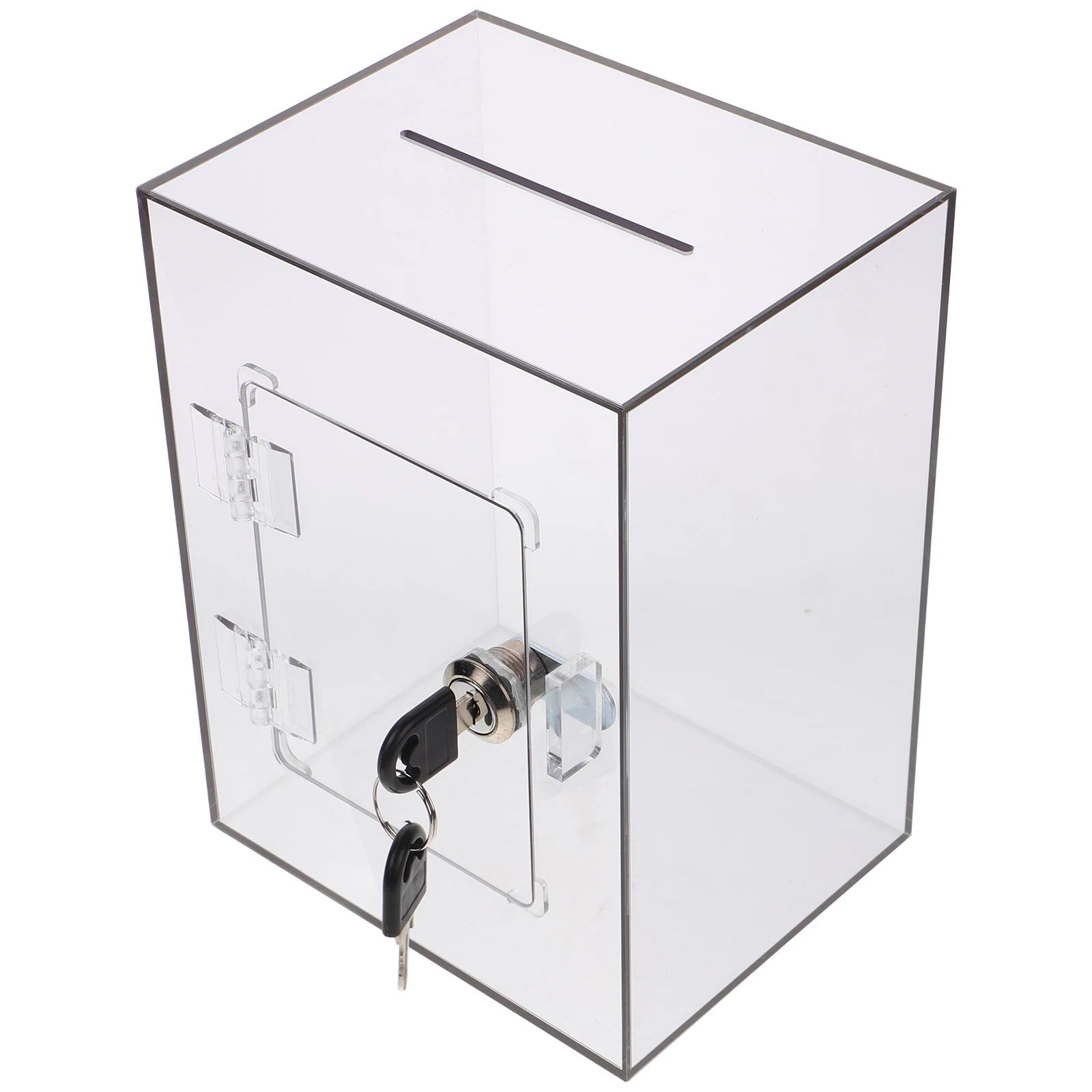 

Pp Money Box with Lock Donation Boxes for Fundraising Portable Drop