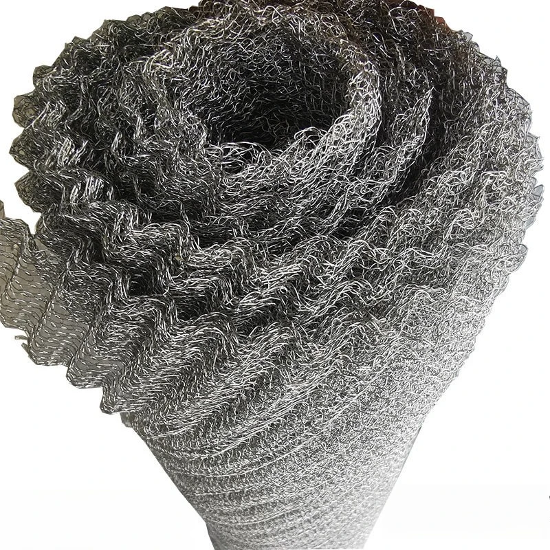Stainless Steel Compression Knitted Filter Mesh Source, Gas-Liquid Mesh Gasket, Exhaust Muffler Pad, Wire Mesh Stamping Pad