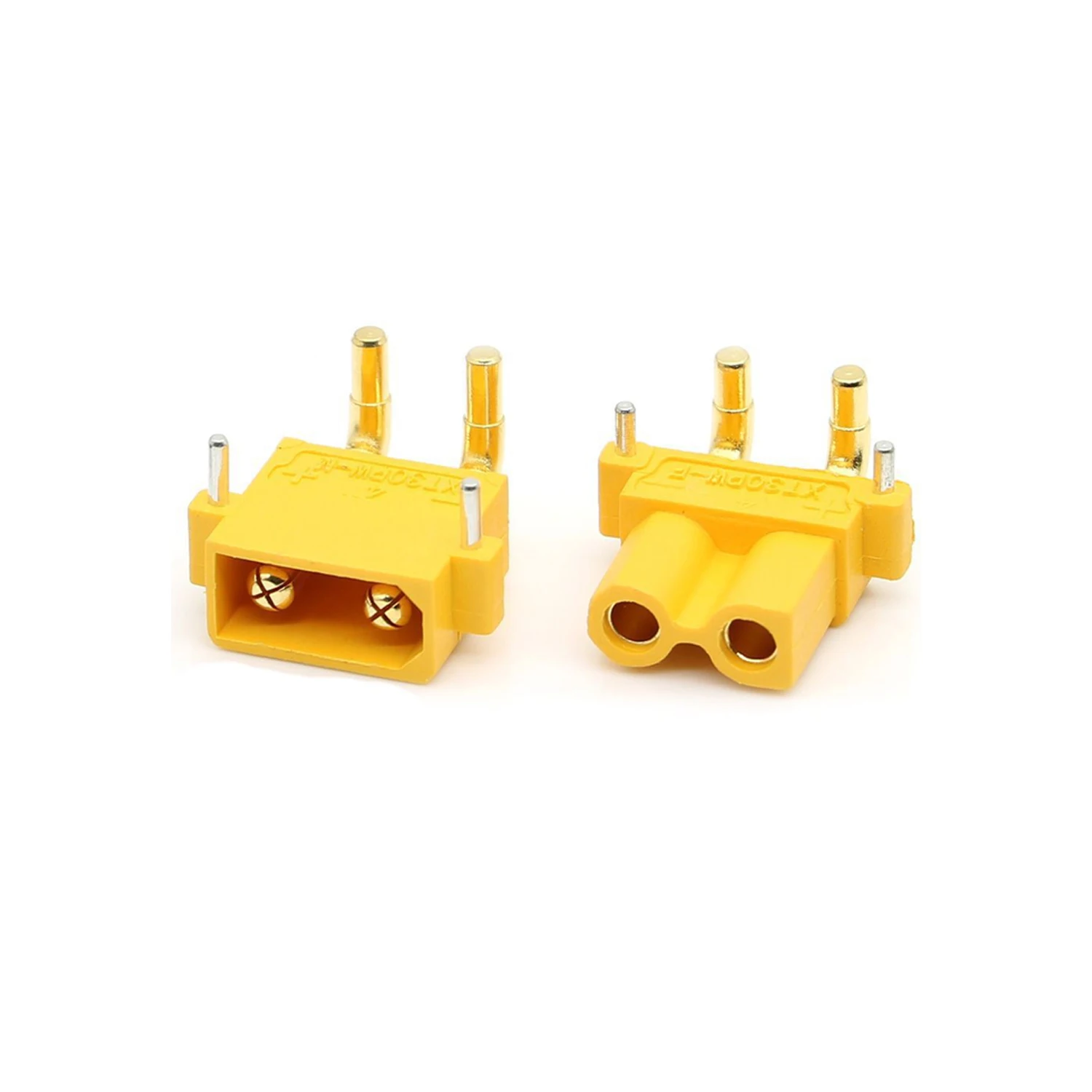 XT30PW ESC Motor PCB board plug Banana Golden XT30 Upgrade Right Angle Plug Connector for RC mode (5pcs or 5 Pair or 25Pair )
