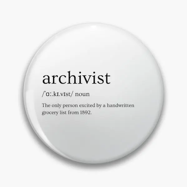 Archivistas excitarados por Groce escrito a mano, Pin de botón suave, insignia, decoración de moda, sombrero, joyería para amantes, regalo bonito creativo, Collar de dibujos animados