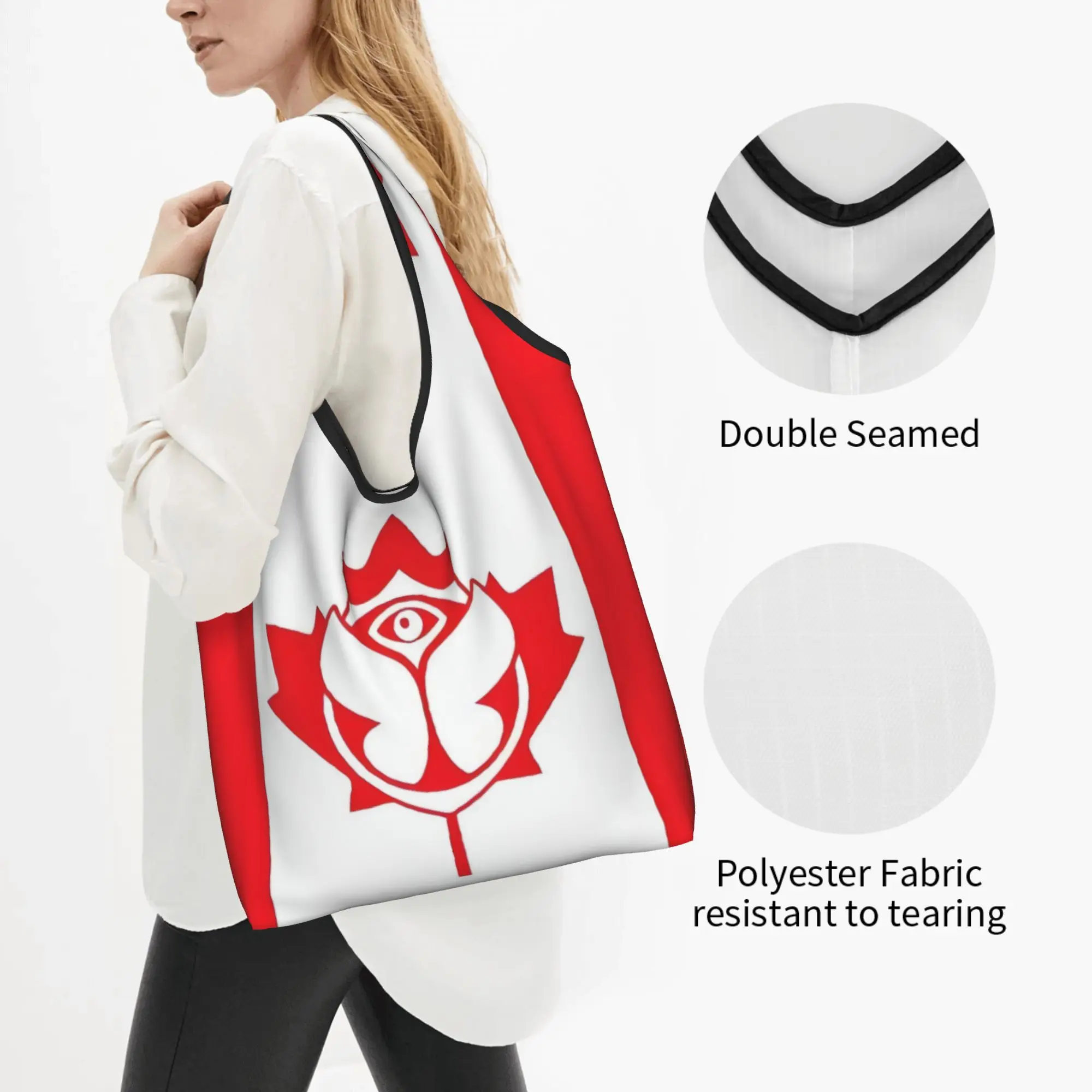 Fashion Tomorrowland Belgian Electronic Dance Music Festival Shopping Tote Bag Portable  Groceries Shopper Shoulder Bag