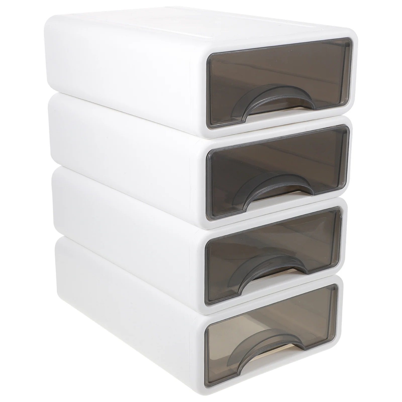 4Pcs Drawer Organizer Storage Boxes Clear Window Desktop Sundry Organizers for Cosmetics Stationery Office School Storage