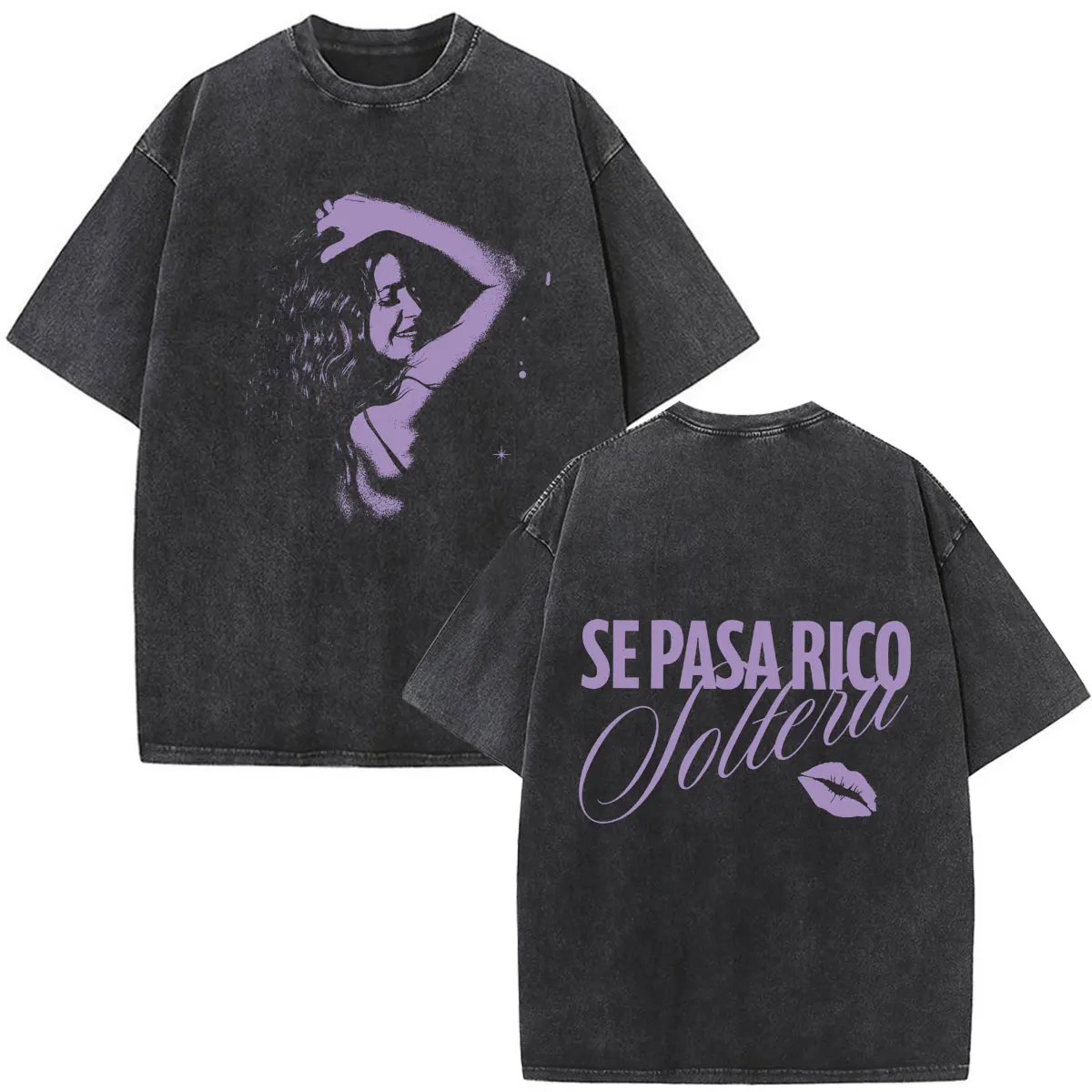 Shakira Las Mujeres Ya No Lloran 2026 Tour Print Vintage Washed Fan Geschenk T-Shirts Herren Damen Mode Locker Lässig Baumwoll-T-Shirt – Detail 23