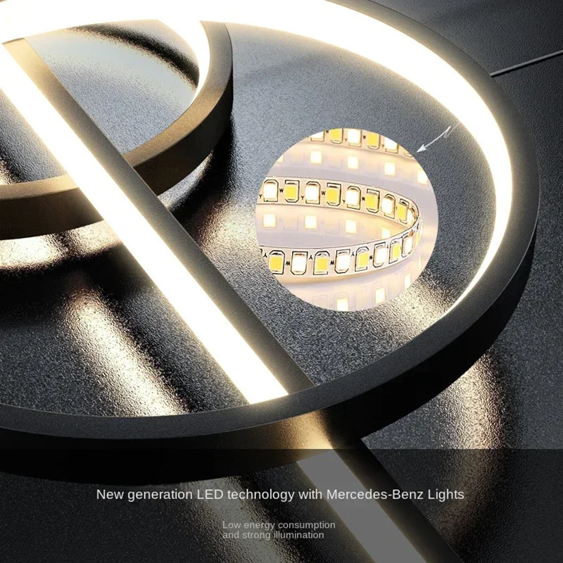 الحديثة LED السقف الثريات الحد الأدنى قطاع الإضاءة قلادة بريق مصباح لطاولة غرفة الطعام غرفة المعيشة بار ديكور