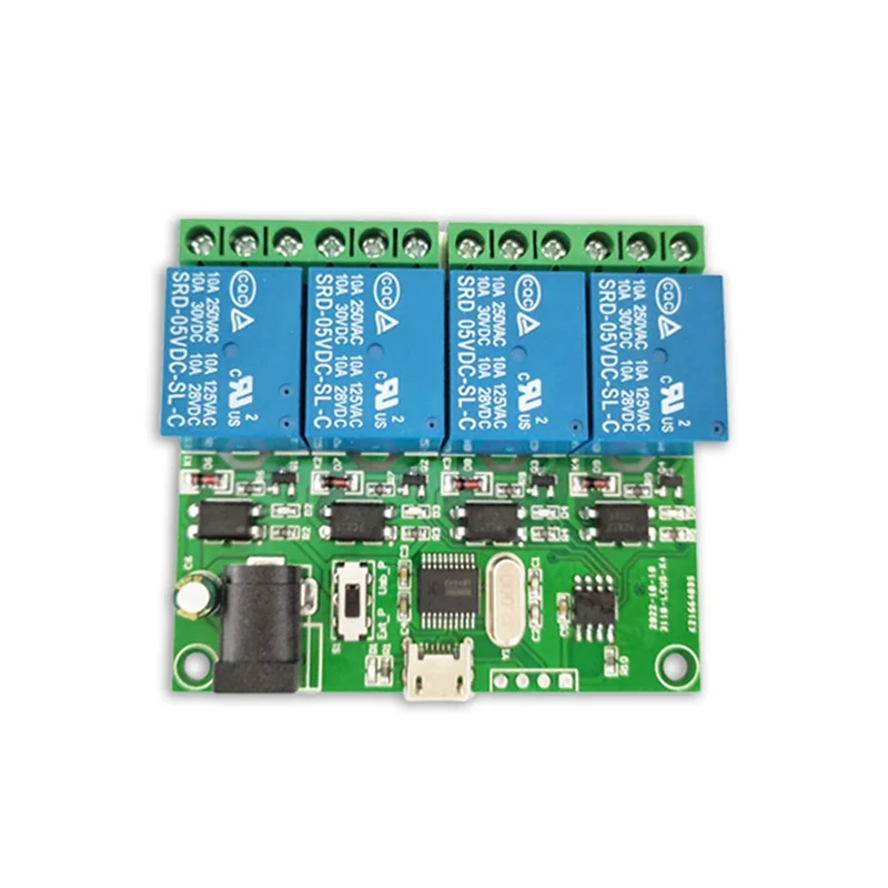 

ABKQ-LCUS-4 4-канальный USB-релейный модуль Smart Switch Интеллектуальный переключатель управления Реле управления